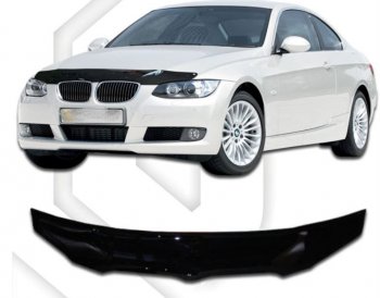 Дефлектор капота CA-Plastic BMW (БМВ) 3 серия ( E90,  E91) (2004-2012) E90, E91 седан дорестайлинг, седан рестайлинг, универсал рестайлинг