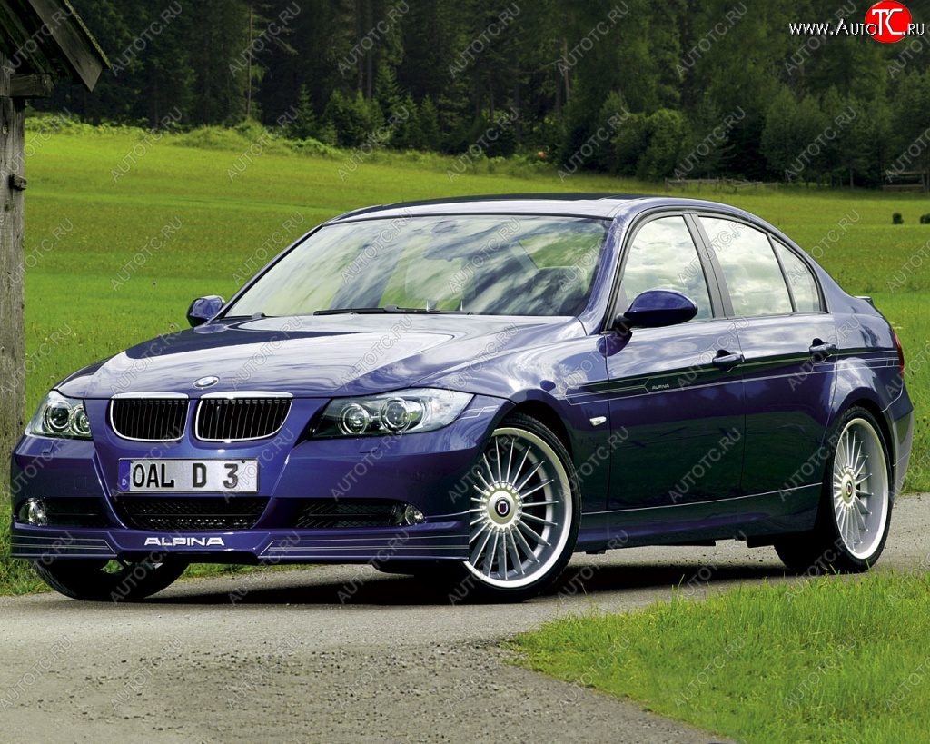 16 599 р. Накладка на передний бампер Alpina BMW 3 серия E90 седан дорестайлинг (2004-2008)  с доставкой в г. Москва