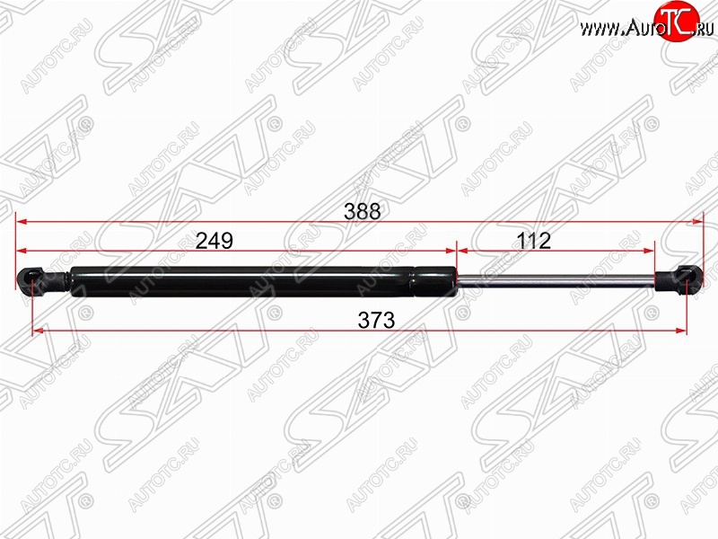 599 р. Упор крышки багажника SAT (газовый)  BMW 3 серия  E90 (2004-2008) седан дорестайлинг  с доставкой в г. Москва