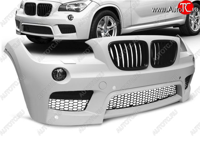 41 399 р. Передний бампер M-pakiet BMW X1 E84 (2009-2015) (Неокрашенный)  с доставкой в г. Москва