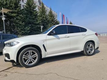 14 899 р. Пластиковые накладки под пороги М-Perfomance BMW X6 F16 (2014-2020) (цвет: черный глянец)  с доставкой в г. Москва. Увеличить фотографию 4