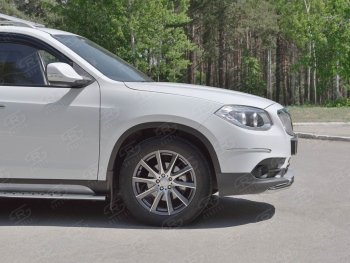 8 799 р. Одинарная защита переднего бампера из трубы d42 мм Russtal Brilliance V5 (2012-2018)  с доставкой в г. Москва. Увеличить фотографию 2