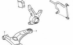 939 р. Полиуретановый сайлентблок нижнего рычага передней подвески (передний) Точка Опоры Toyota Noah 1 дорестайлинг (2001-2004)  с доставкой в г. Москва. Увеличить фотографию 2