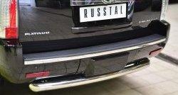 16 999 р. Защита заднего бампера (Ø76 мм, нержавейка) Russtal  Cadillac Escalade  GMT926 джип 5 дв. (2006-2014) короткая база  с доставкой в г. Москва. Увеличить фотографию 2