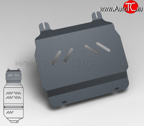 2 569 р. Защита картера двигателя Novline (5.3/6.0/6.2, АКПП, 3 мм) Cadillac Escalade GMT926 джип 5 дв. короткая база (2006-2014)  с доставкой в г. Москва