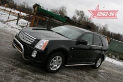 18 629 р. Решётка передняя мини d 60 низкая Cadillac SRX (2004-2009)  с доставкой в г. Москва. Увеличить фотографию 1