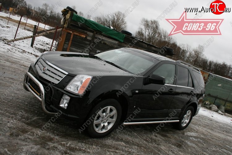 18 629 р. Решётка передняя мини d 60 низкая Cadillac SRX (2004-2009)  с доставкой в г. Москва