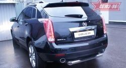 17 279 р. Защита заднего бампера с проступью Souz-96 (d76)  Cadillac SRX (2010-2012) дорестайлинг  с доставкой в г. Москва. Увеличить фотографию 1