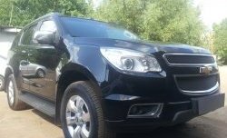 1 469 р. Нижняя сетка на бампер Russtal (черная) Chevrolet Trailblazer GM800 дорестайлинг (2012-2016)  с доставкой в г. Москва. Увеличить фотографию 4