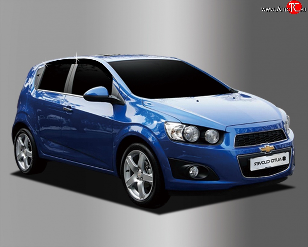 1 099 р. Дефлектора окон Avtoclover Chevrolet Aveo T300 хэтчбек (2011-2015)  с доставкой в г. Москва