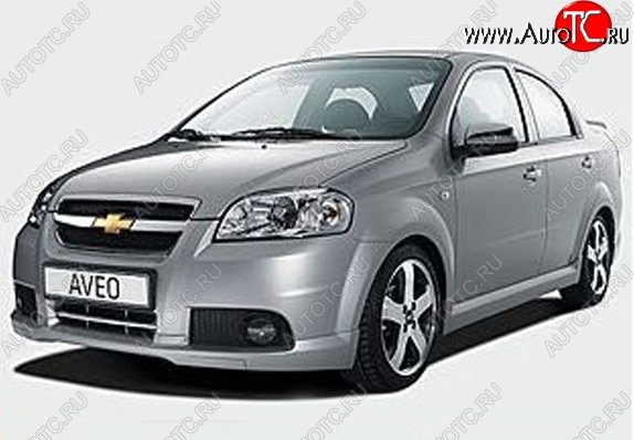 5 099 р. Пороги накладки CT v2 Chevrolet Aveo T250 седан рестайлинг (2006-2011) (Неокрашенные)  с доставкой в г. Москва