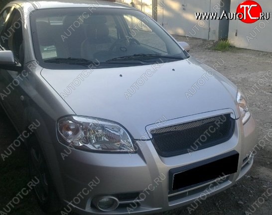 3 299 р. Решётка радиатора CT Chevrolet Aveo T250 седан рестайлинг (2006-2011) (Неокрашенная)  с доставкой в г. Москва