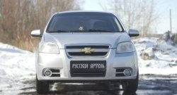 1 039 р. Защитная сетка решетки переднего бампера RA Chevrolet Aveo T250 седан рестайлинг (2006-2011)  с доставкой в г. Москва. Увеличить фотографию 3