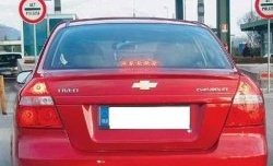 3 499 р. Лип спойлер CT Chevrolet Aveo T200 седан (2003-2008) (Неокрашенный)  с доставкой в г. Москва. Увеличить фотографию 2