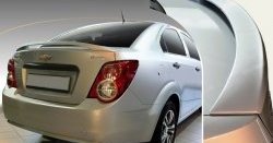 3 799 р. Спойлер CT Chevrolet Aveo T300 седан (2011-2015) (Неокрашенный)  с доставкой в г. Москва. Увеличить фотографию 1