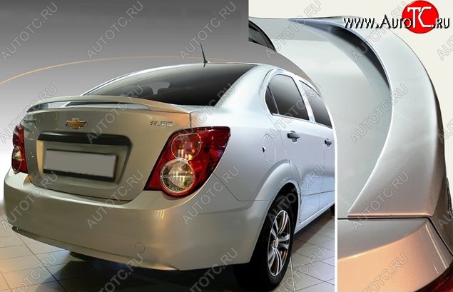 3 799 р. Спойлер CT  Chevrolet Aveo  T300 (2011-2015) седан (Неокрашенный)  с доставкой в г. Москва