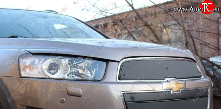 599 р. Зимняя заглушка решетки радиатора Стрелка 11 Премиум Chevrolet Captiva 2-ой рестайлинг (2013-2016)  с доставкой в г. Москва