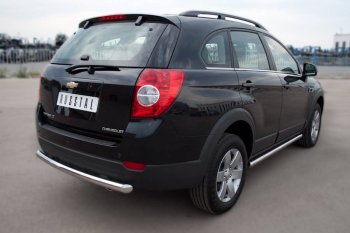 13 299 р. Защита порогов из круглой трубы d63 мм Russtal v3 Chevrolet Captiva 1-ый рестайлинг (2011-2013)  с доставкой в г. Москва. Увеличить фотографию 2