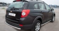 13 849 р. Защита порогов из круглой трубы диаметром 63 мм Russtal Chevrolet Captiva 1-ый рестайлинг (2011-2013) (Защита порогов с со скосами на торцах (вариант 1))  с доставкой в г. Москва. Увеличить фотографию 4