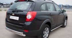 13 849 р. Защита порогов из круглой трубы диаметром 63 мм Russtal Chevrolet Captiva 1-ый рестайлинг (2011-2013) (Защита порогов с со скосами на торцах (вариант 1))  с доставкой в г. Москва. Увеличить фотографию 8