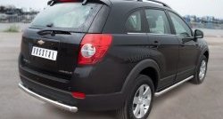 16 999 р. Одинарная защита заднего бампера из трубы диаметром 63 мм SLITKOFF Chevrolet Captiva 1-ый рестайлинг (2011-2013)  с доставкой в г. Москва. Увеличить фотографию 4