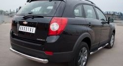 16 999 р. Одинарная защита заднего бампера из трубы диаметром 76 мм SLITKOFF Chevrolet Captiva 1-ый рестайлинг (2011-2013)  с доставкой в г. Москва. Увеличить фотографию 4