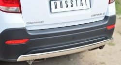 14 999 р. Защита заднего бампера (Ø75x42 мм, нержавейка) Russtal Chevrolet Captiva 2-ой рестайлинг (2013-2016)  с доставкой в г. Москва. Увеличить фотографию 2