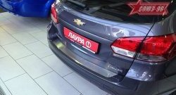 1 484 р. Накладка на задний бампер Souz-96 Chevrolet Cruze J305 хэтчбек дорестайлинг (2009-2012)  с доставкой в г. Москва. Увеличить фотографию 2