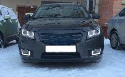 3 529 р. Радиаторная решётка (дорестайлинг) Sport v2 Chevrolet Cruze J300 седан дорестайлинг (2009-2012) (Неокрашенная)  с доставкой в г. Москва. Увеличить фотографию 3