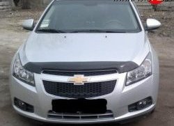 2 369 р. Дефлектор капота NovLine Chevrolet Cruze J300 седан дорестайлинг (2009-2012)  с доставкой в г. Москва. Увеличить фотографию 1