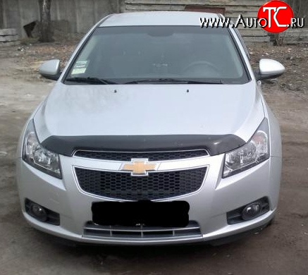 2 369 р. Дефлектор капота NovLine Chevrolet Cruze J300 седан дорестайлинг (2009-2012)  с доставкой в г. Москва