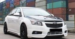 3 999 р. Накладка на передний бампер Extrime Chevrolet Cruze J300 седан дорестайлинг (2009-2012) (Неокрашенная)  с доставкой в г. Москва. Увеличить фотографию 3