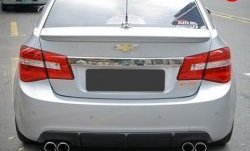 3 299 р. Диффузор заднего бампера с двумя выхлопами Секвентум v1 Chevrolet Cruze J300 седан дорестайлинг (2009-2012) (Неокрашенная)  с доставкой в г. Москва. Увеличить фотографию 2