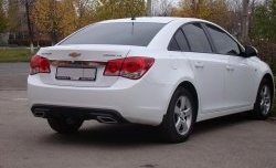 3 899 р. Диффузор заднего бампера Sport  Chevrolet Cruze  J300 (2009-2012) седан дорестайлинг (Текстурный пластик (шагрень))  с доставкой в г. Москва. Увеличить фотографию 2