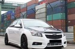 4 199 р. Пороги накладки Extrime Chevrolet Cruze J300 седан рестайлинг (2012-2015) (Неокрашенные)  с доставкой в г. Москва. Увеличить фотографию 3