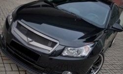 2 999 р. Решётка радиатора Road Runs style Chevrolet Cruze J300 седан рестайлинг (2012-2015) (Неокрашенная)  с доставкой в г. Москва. Увеличить фотографию 2