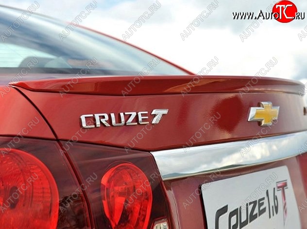 2 749 р. Лип спойлер Lip Chevrolet Cruze J300 седан дорестайлинг (2009-2012) (Неокрашенный)  с доставкой в г. Москва