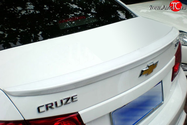 2 599 р. Лип спойлер M-VRS Chevrolet Cruze J300 седан дорестайлинг (2009-2012) (Неокрашенный)  с доставкой в г. Москва