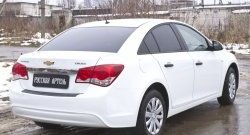 1 059 р. Защитная накладка на задний бампер RA  Chevrolet Cruze  J300 (2012-2015) седан рестайлинг  с доставкой в г. Москва. Увеличить фотографию 2