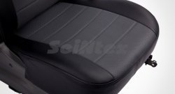 6 249 р. Чехлы для сидений SeiNtex (экокожа)  Chevrolet Cruze ( J300,  J305) (2009-2015) седан дорестайлинг, хэтчбек дорестайлинг, седан рестайлинг, хэтчбек рестайлинг (Серый цвет)  с доставкой в г. Москва. Увеличить фотографию 5