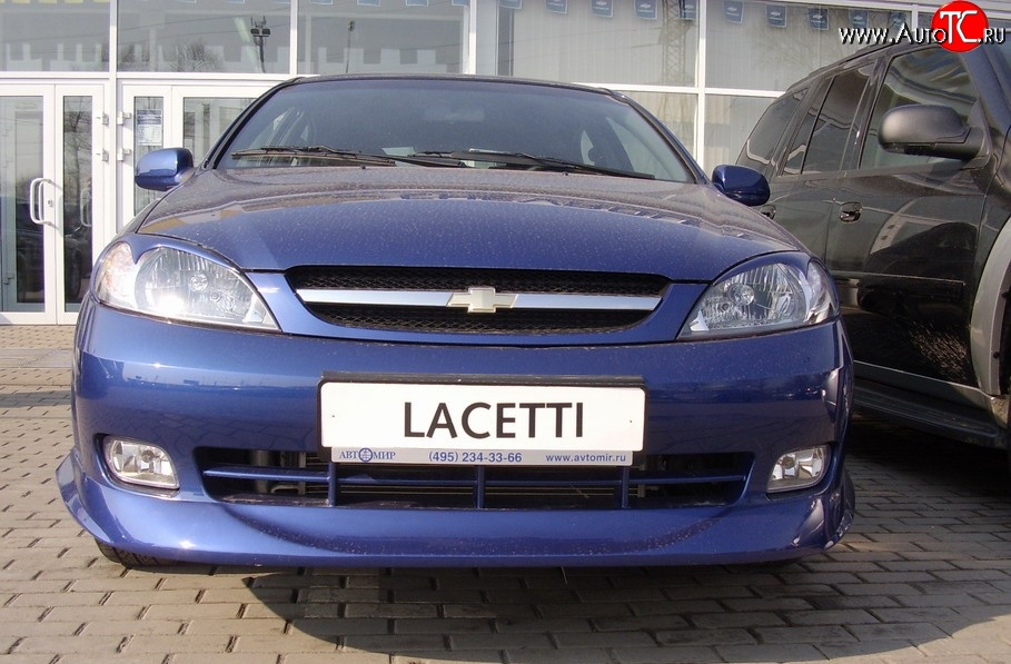 3 899 р. Накладка переднего бампера ATL  Chevrolet Lacetti  хэтчбек (2002-2013) (Неокрашенная)  с доставкой в г. Москва