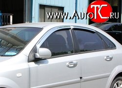 999 р. Комплект дефлекторов окон (ветровиков) 4 шт. Russtal Chevrolet Lacetti седан (2002-2013)  с доставкой в г. Москва