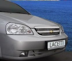 3 179 р. Декоративные вставки решетки радиатора Souz-96  Chevrolet Lacetti ( седан,  универсал) (2002-2013)  с доставкой в г. Москва. Увеличить фотографию 1