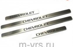 679 р. Накладки на порожки автомобиля M-VRS (нанесение надписи методом окраски) Chevrolet Lacetti универсал (2002-2013)  с доставкой в г. Москва. Увеличить фотографию 1