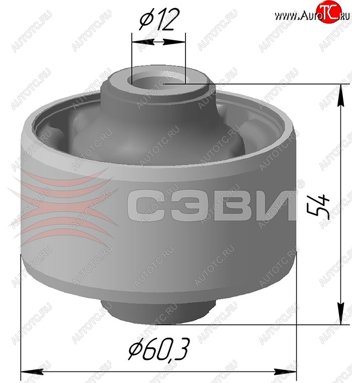 429 р. Шарнир рычагов передней подвески 2108 СЭВИ-Эксперт (задний)  Chevrolet Lacetti ( седан,  универсал,  хэтчбек) (2002-2013), Chevrolet Nubira ( J200,  J150) (2000-2010), Daewoo Gentra ( KLAS) (2005-2024)  с доставкой в г. Москва