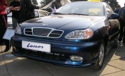 2 949 р. Накладка на передний бампер CT  Chevrolet Lanos ( T100,  T150,  седан) (1997-2017), Daewoo Sense  Т100 (1997-2008), ЗАЗ Chance ( седан,  хэтчбэк) (2009-2017), ЗАЗ Sens ( седан,  хэтчбэк) (2007-2017) (Неокрашенная)  с доставкой в г. Москва. Увеличить фотографию 1