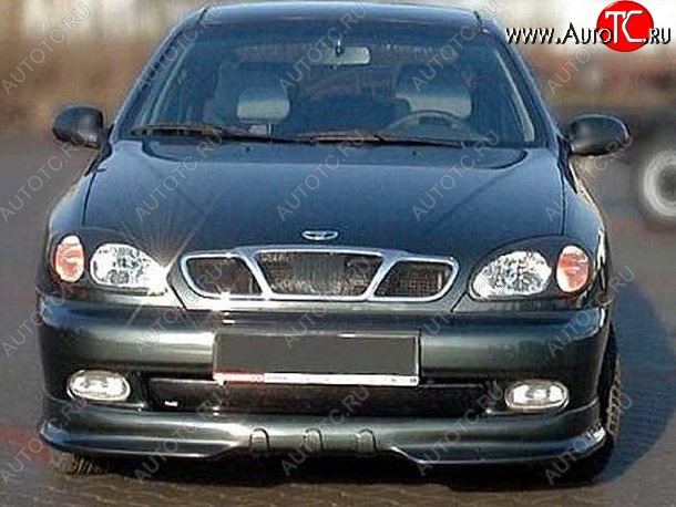 3 399 р. Накладка на передний бампер CT v3 Daewoo Lanos T100 дорестайлинг, седан (1997-2002) (Неокрашенная)  с доставкой в г. Москва