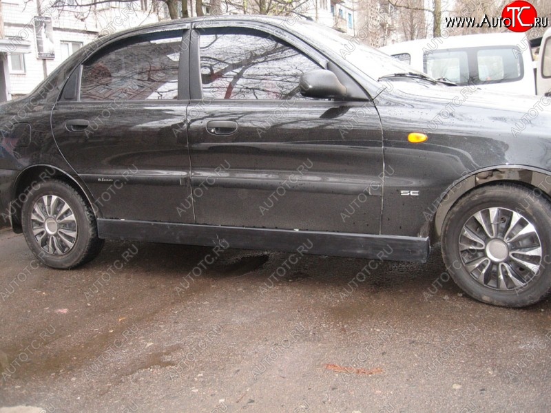 4 499 р. Пороги накладки Miller Daewoo Lanos T100 дорестайлинг, седан (1997-2002) (Неокрашенные)  с доставкой в г. Москва