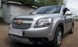 1 539 р. Сетка в решетку радиатора (нижняя) Russtal Chevrolet Orlando (2011-2018) (хром)  с доставкой в г. Москва. Увеличить фотографию 6