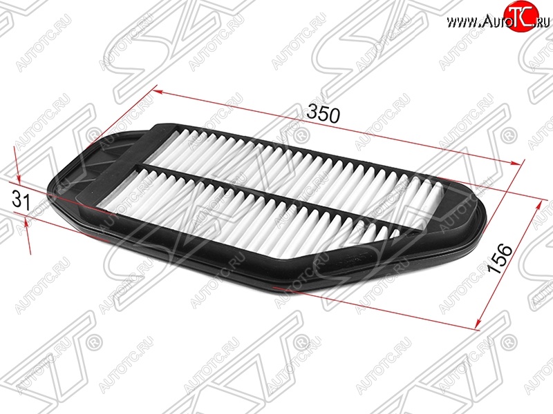 339 р. Фильтр воздушный двигателя SAT (1,0 / 1,2)  Chevrolet Spark  M300 (2010-2015), Ravon R2 (2016-2025)  с доставкой в г. Москва